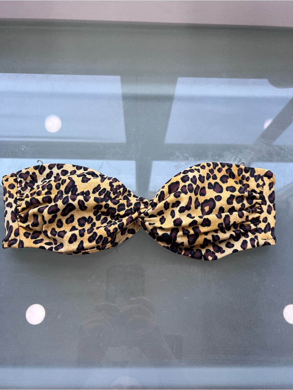 Victoria's Secret Leopard Print Bandeau Hair Wrap in Tan and Black